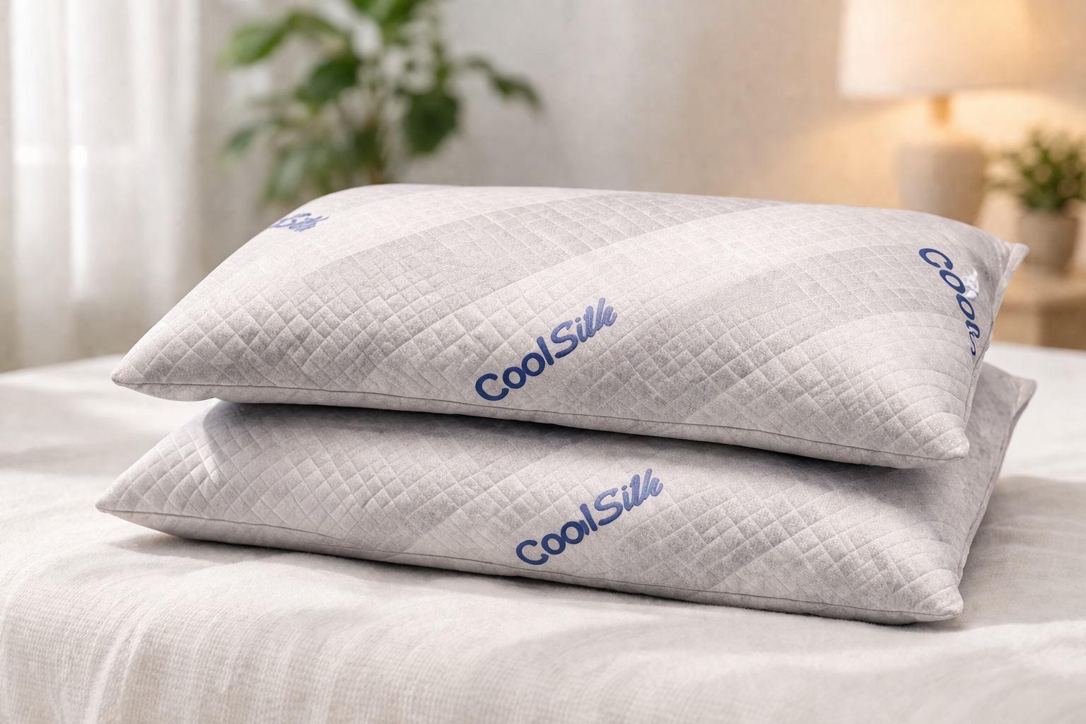 Luxury Cooling Pillows 2 Pack Soft Breathable Bed Pillows Sleep Comfort