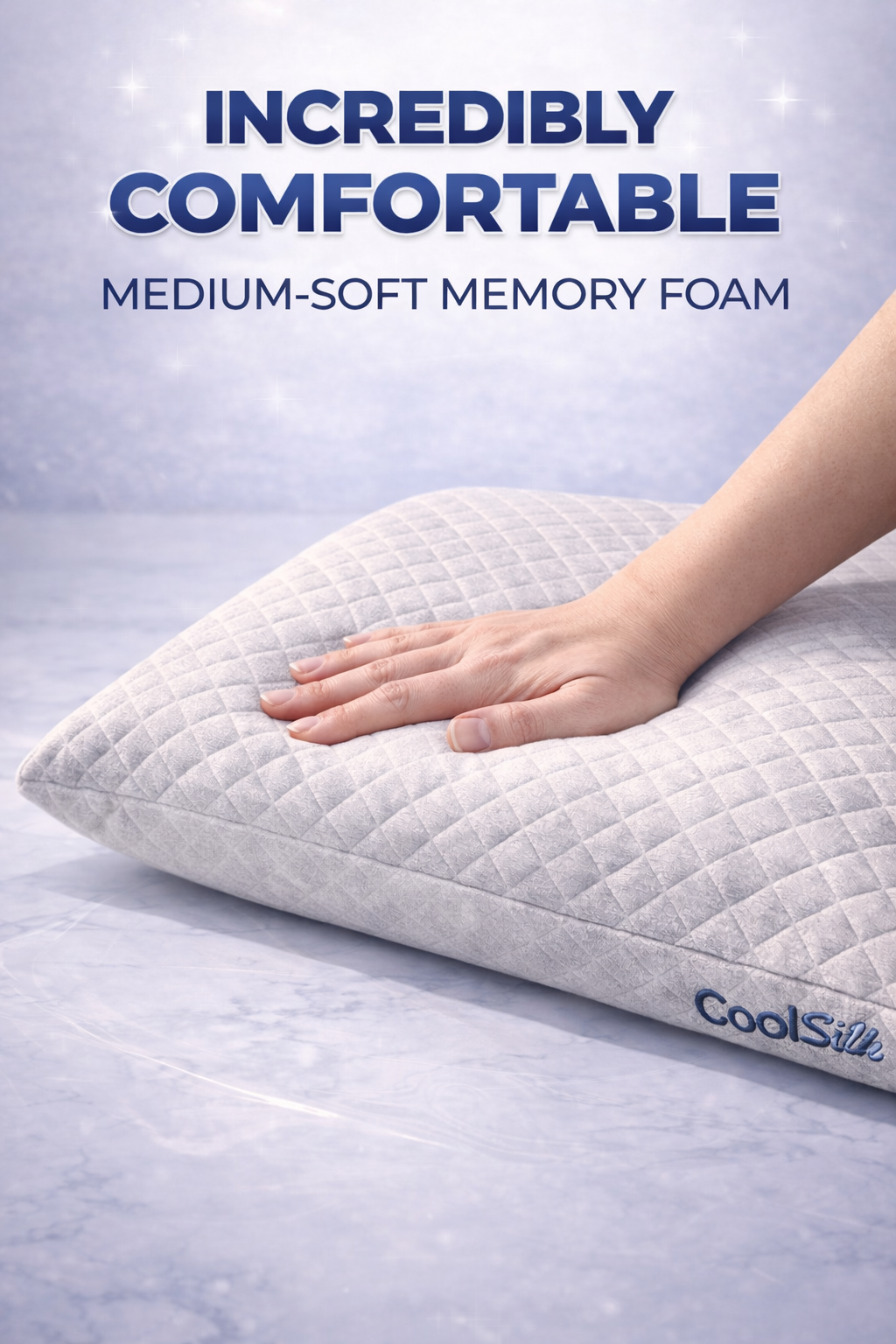 Luxury Cooling Pillows 2 Pack Soft Breathable Bed Pillows Sleep Comfort