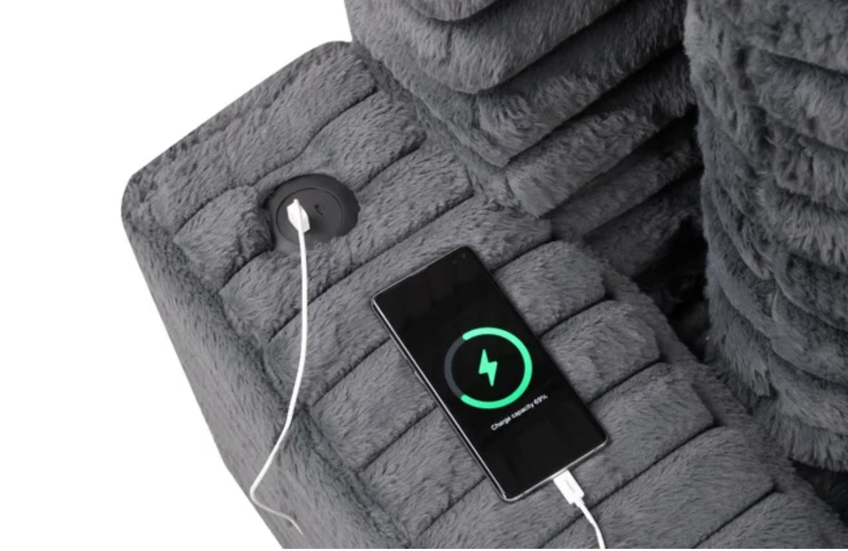 1100 SoftLine Chaise Charcol