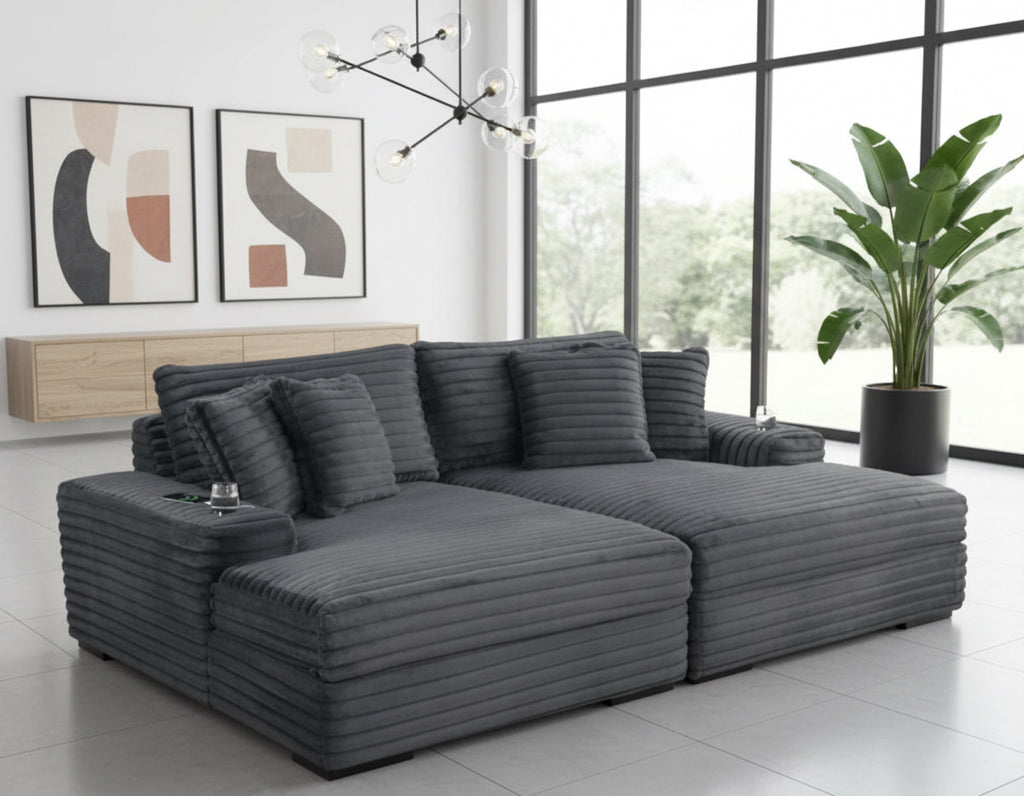 2200 Softline chaise black