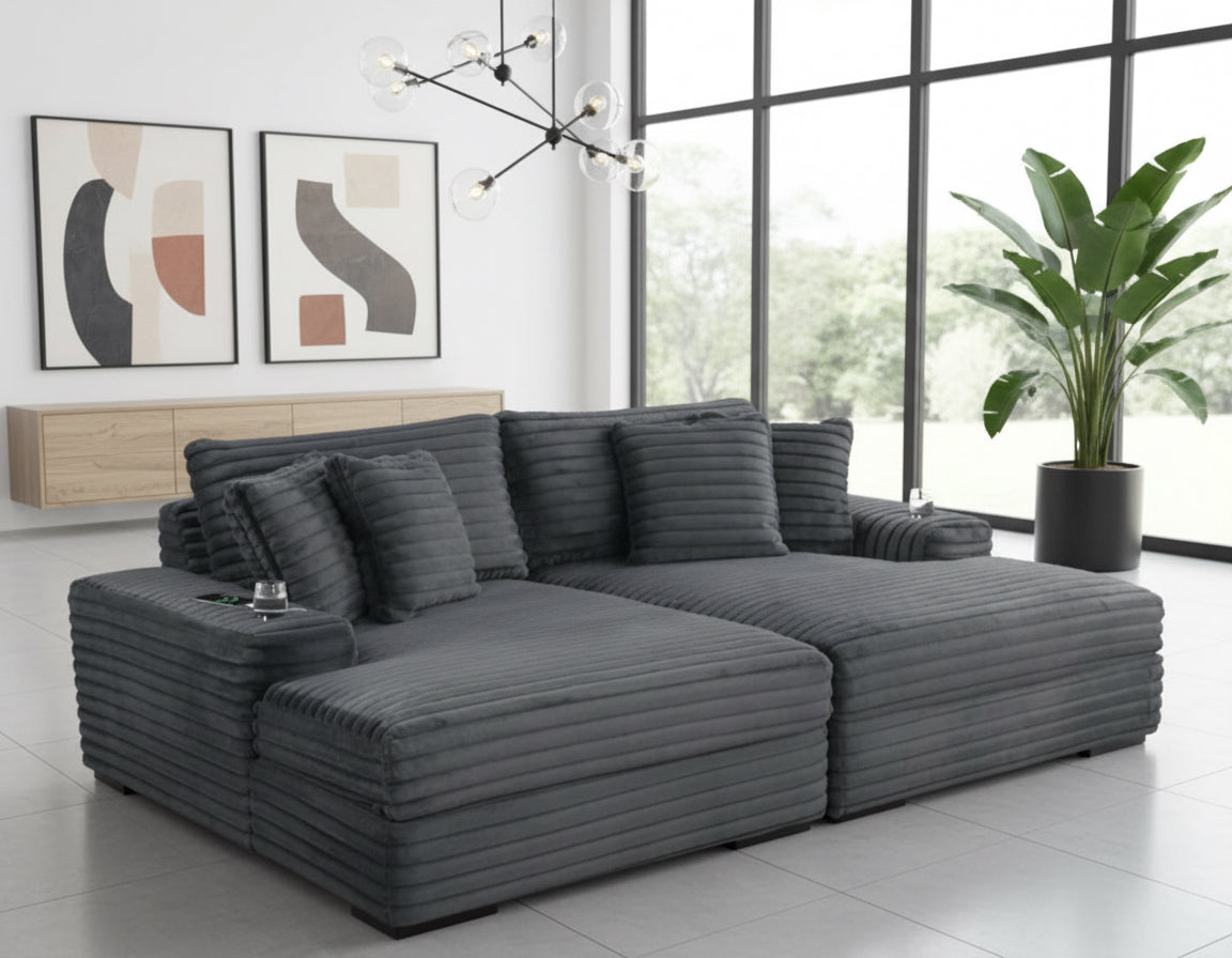 2200 Softline chaise black