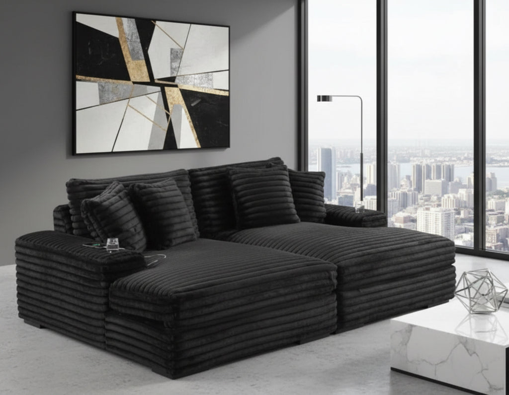 2200 Softline chaise black