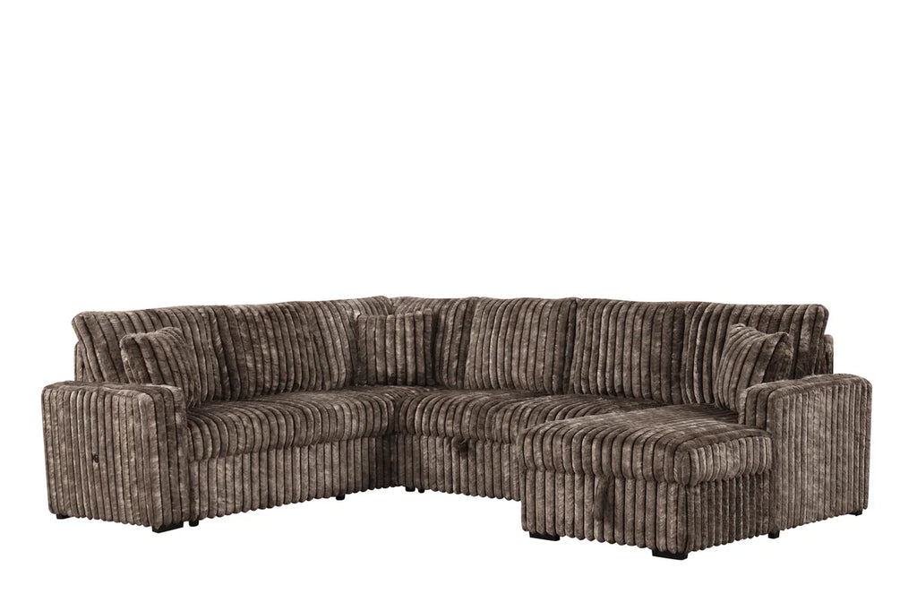 5500 MetroSleep Sectional
 (brown)