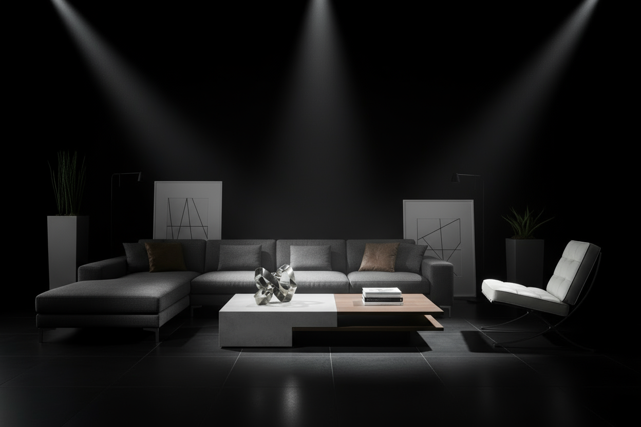 Same picture Add more spot lights in the middle 